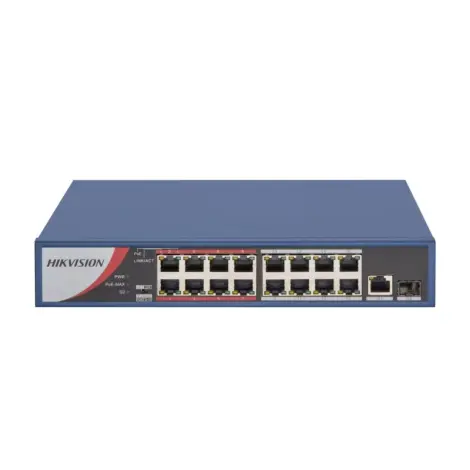 Switch 16 Portas PoE DS-3E0318P-E/M(B) - Hikvision