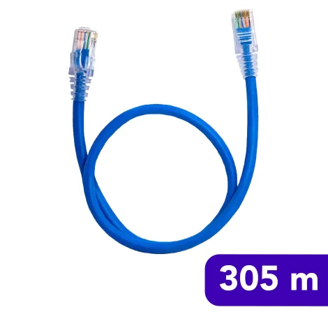 Cabo de Rede - CFTV Categoria 5E - EDF - 305m - Azul