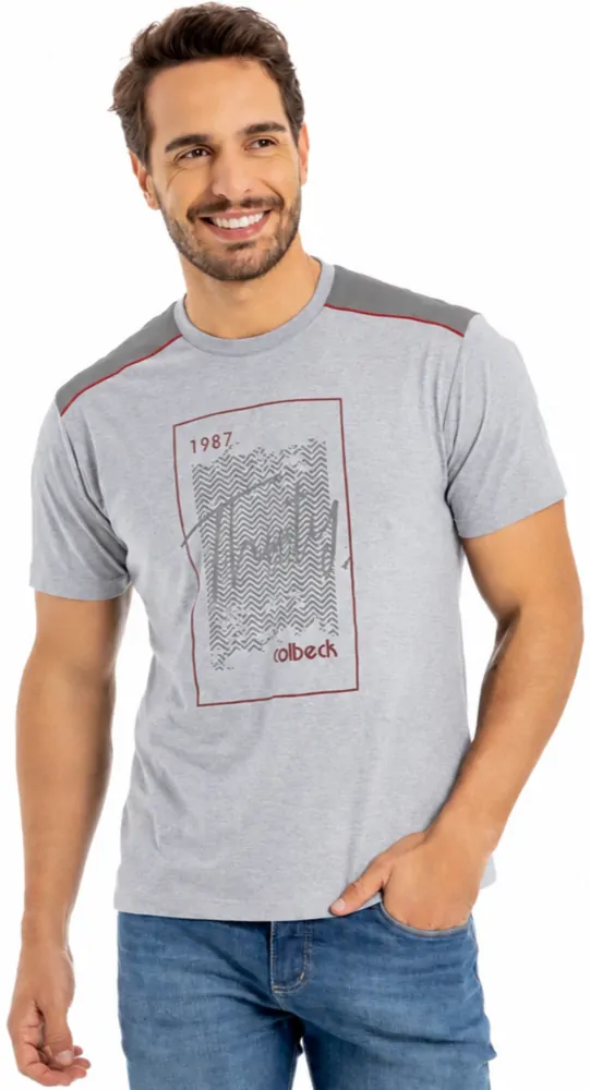 Camiseta masculina manga curta