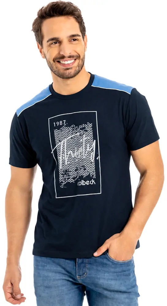 Camiseta masculina manga curta