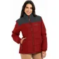 Parka feminino forrado e acolchoado