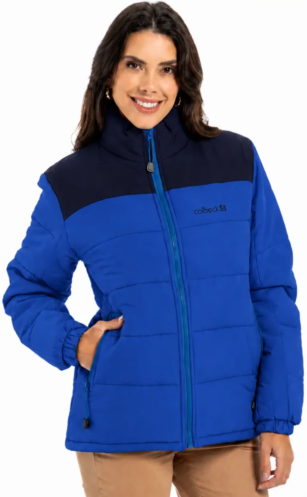 Parka feminino forrado e acolchoado