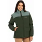 Parka feminino forrado e acolchoado