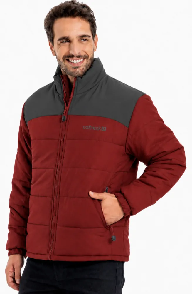 Parka masculino forrado e acolchoado
