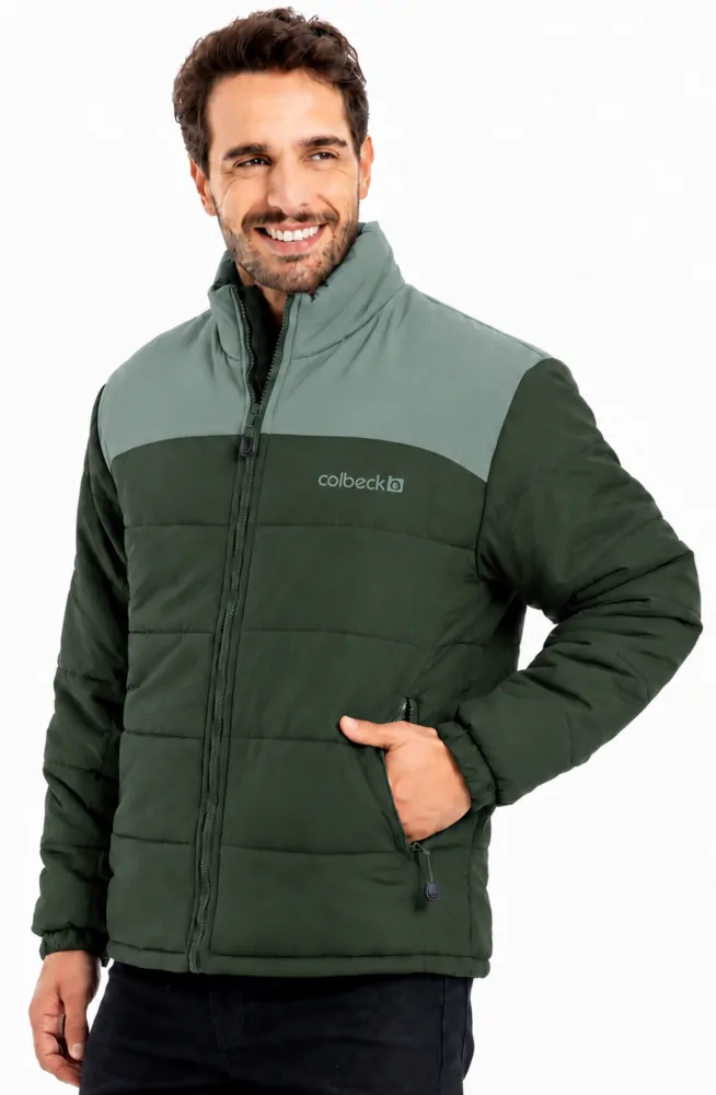 Parka masculino forrado e acolchoado
