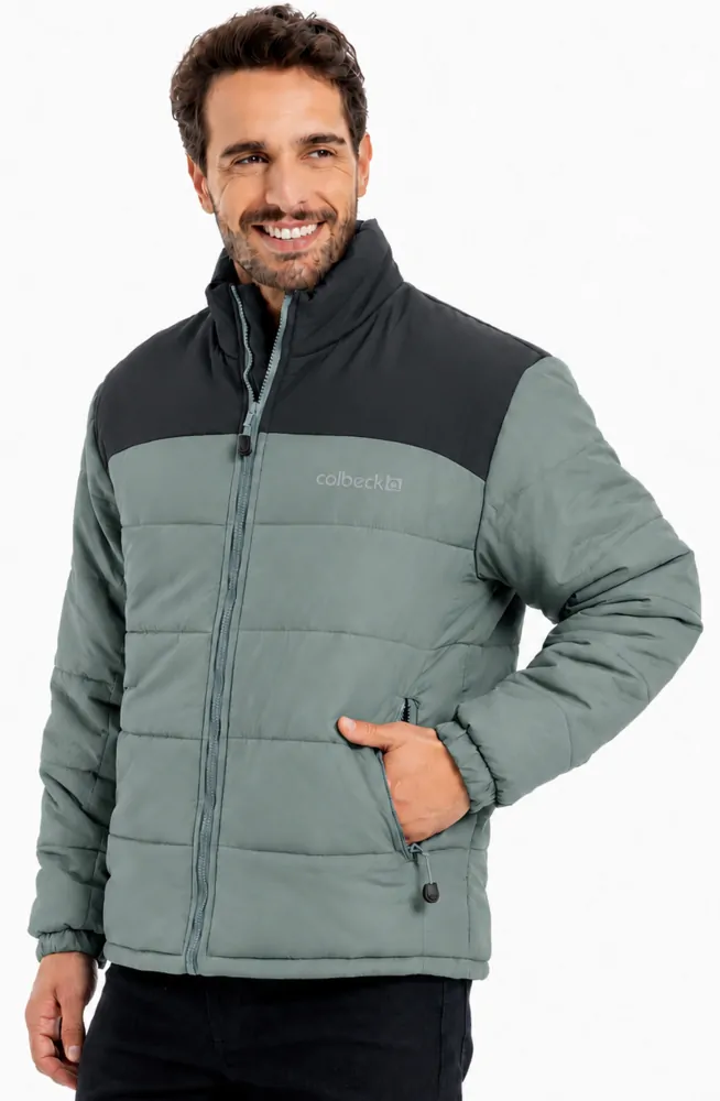 Parka masculino forrado e acolchoado