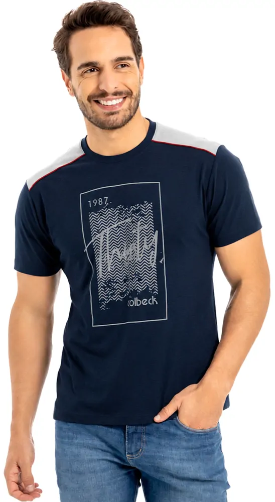 Camiseta masculina manga curta