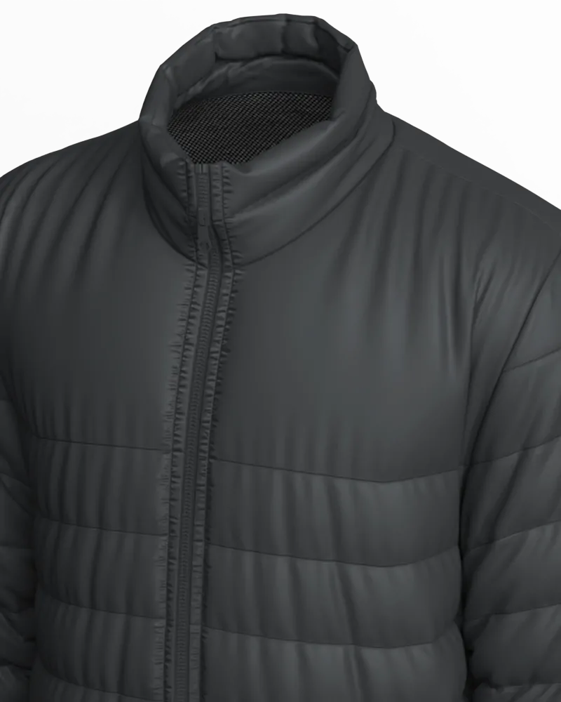Parka masculino forrado e acolchoado