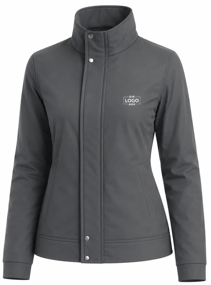 Parka feminina forrado e acolchoado