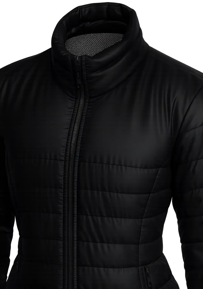 Parka feminina forrado e acolchoado