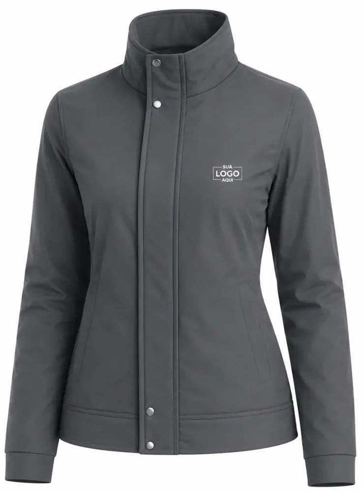 Parka feminino forrado e acolchoado