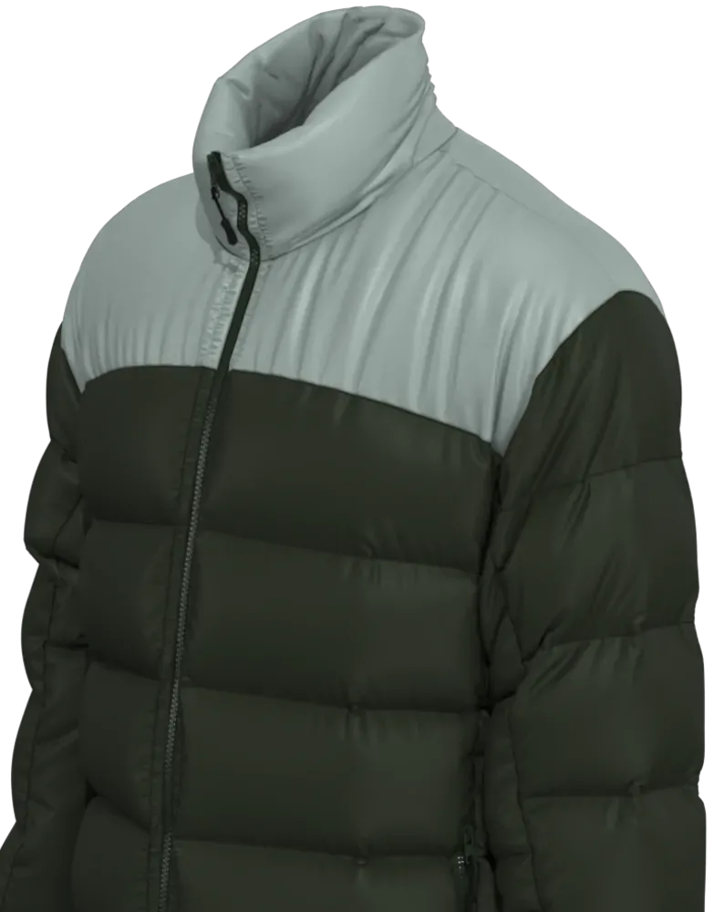 Parka masculino forrado e acolchoado