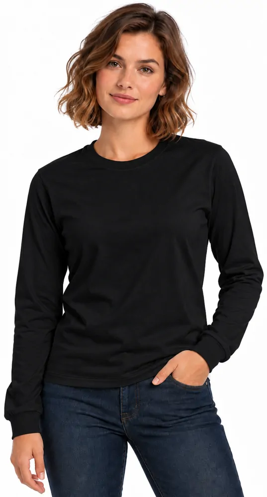 Camiseta feminina manga longa