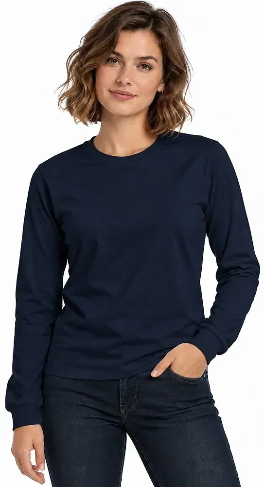 Camiseta feminina manga longa