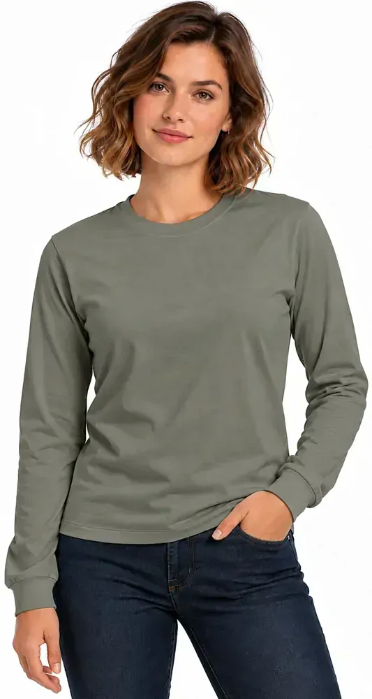 Camiseta feminina manga longa