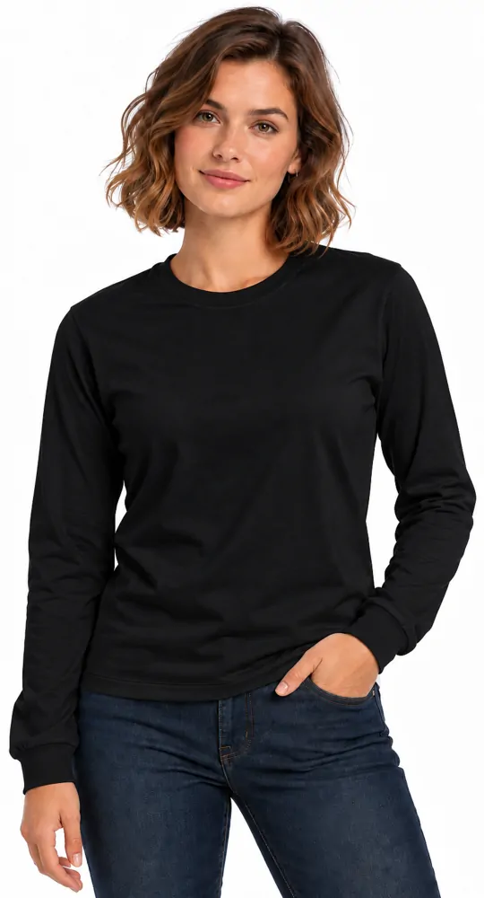 Camiseta feminina manga longa