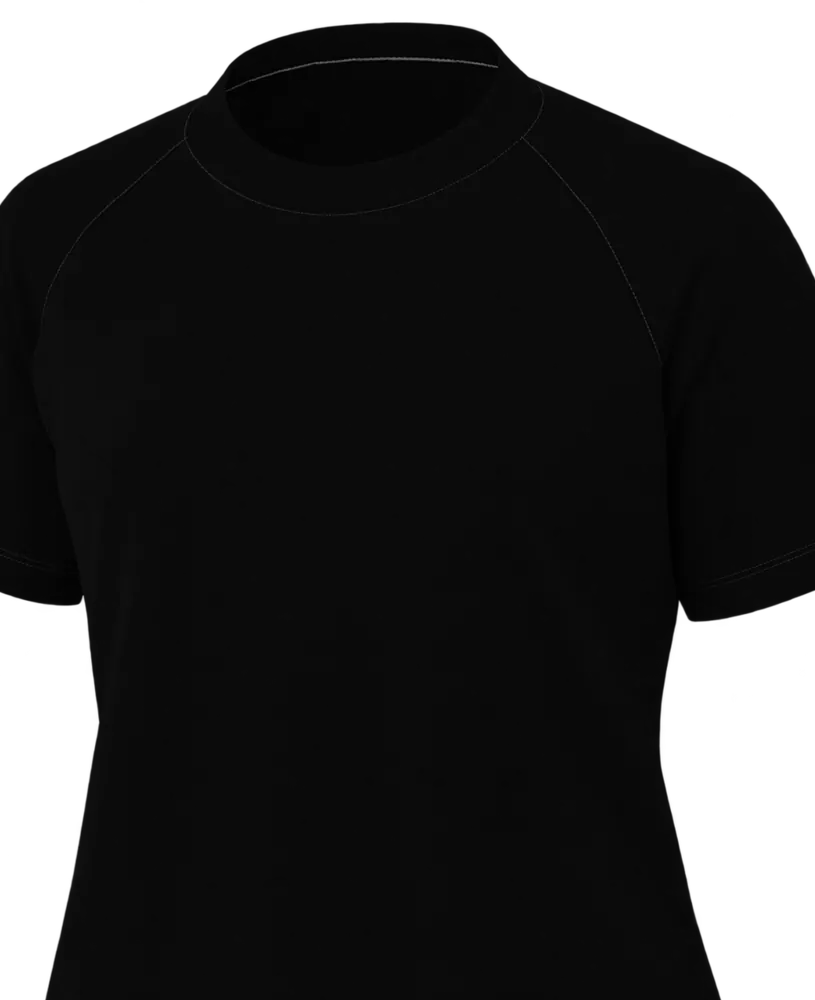 Camiseta feminina manga curta raglan