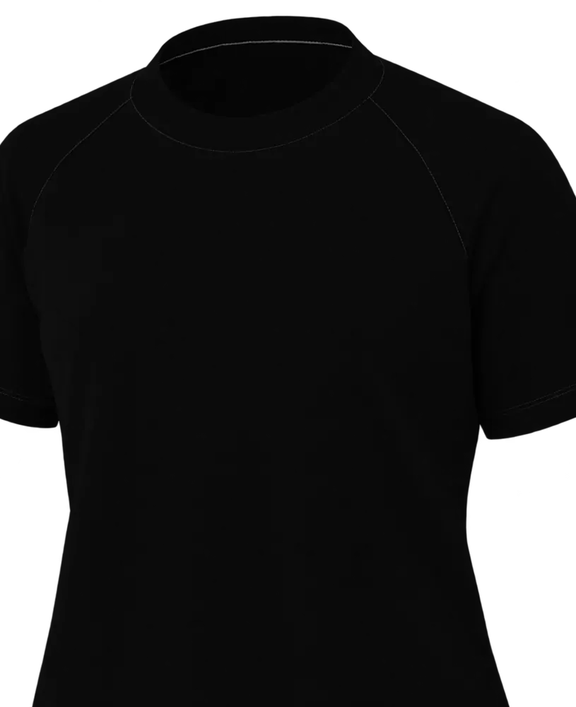 Camiseta feminina manga curta raglan