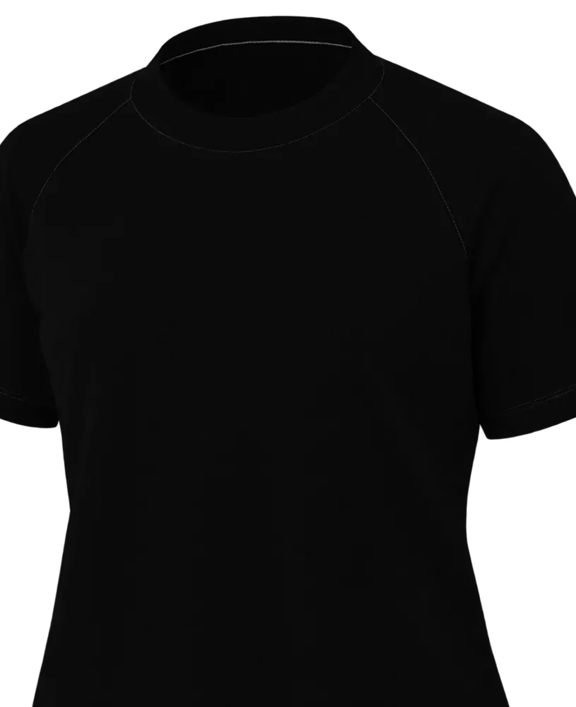 Camiseta feminina manga curta raglan