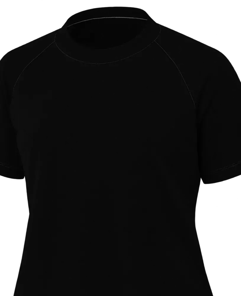 Camiseta feminina manga curta raglan