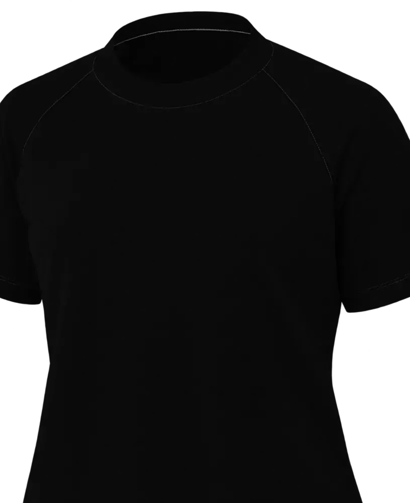Camiseta feminina manga curta raglan