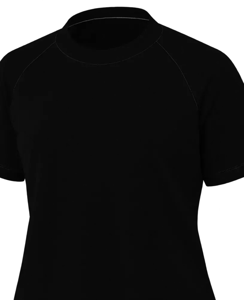 Camiseta feminina manga curta raglan