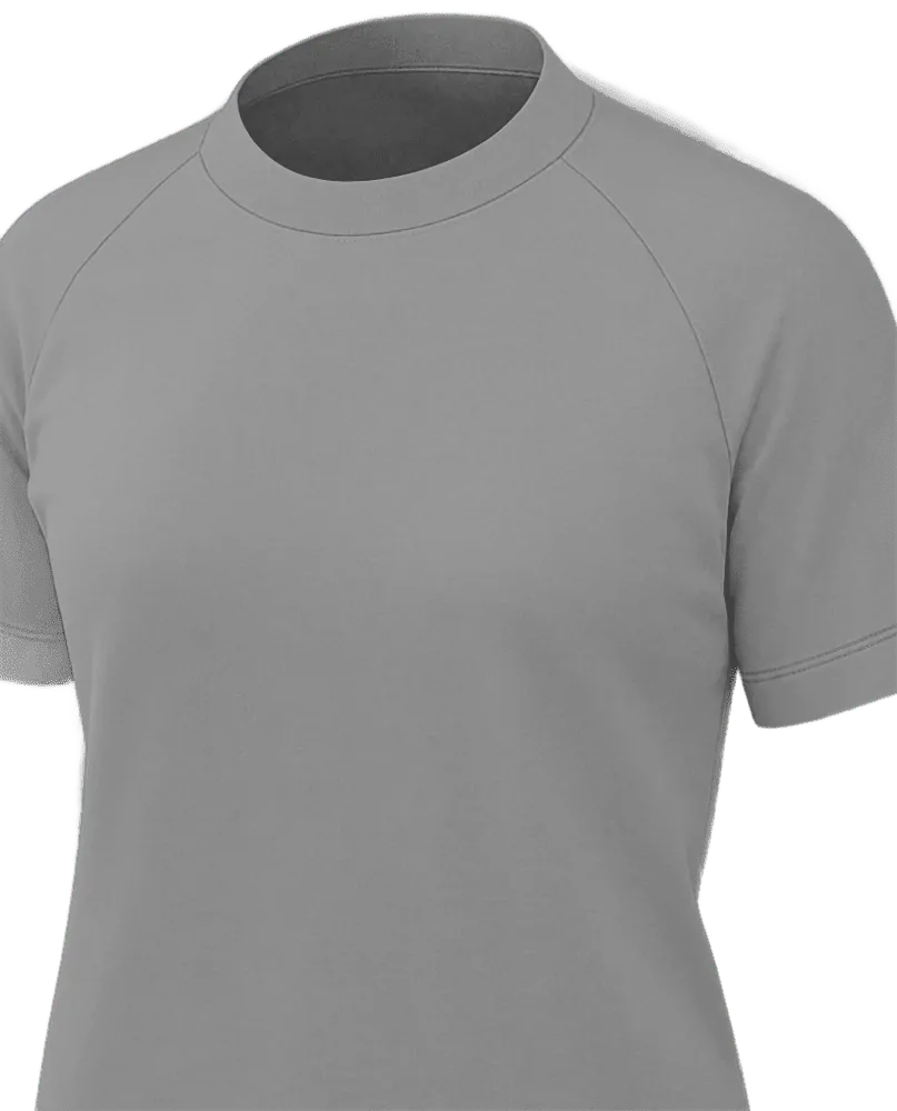 Camiseta feminina manga curta raglan