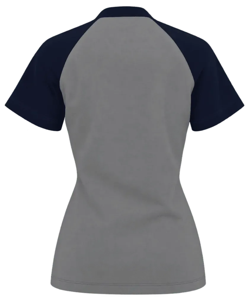 Camiseta feminina manga curta raglan