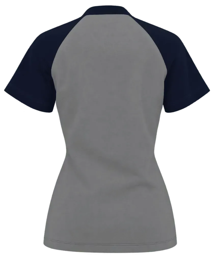 Camiseta feminina manga curta raglan