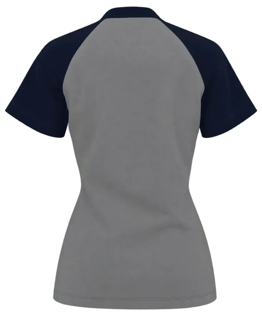 Camiseta feminina manga curta raglan