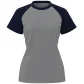 Camiseta feminina manga curta raglan