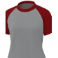 Camiseta feminina manga curta raglan