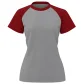 Camiseta feminina manga curta raglan