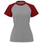 Camiseta feminina manga curta raglan
