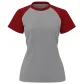 Camiseta feminina manga curta raglan