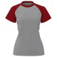 Camiseta feminina manga curta raglan
