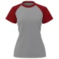Camiseta feminina manga curta raglan