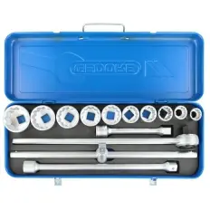 JOGO SOQUETE 3/4 ESTRIADO (22-50MM) 14PCS - D32EMZ - GEDORE 