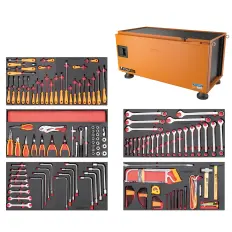 CAIXA PARA FERRAMENTAS PICKUP BOX 145 PCS TRAMONTINA PRO 44958/145