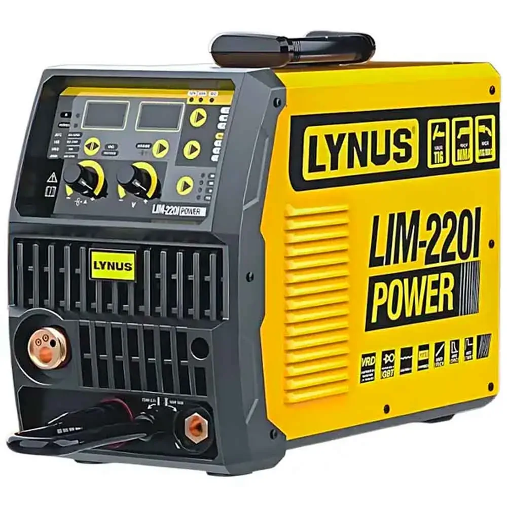 Inversora de Solda Multiprocesso 200A Bivolt com Tocha Mig LIM-220i Lynus