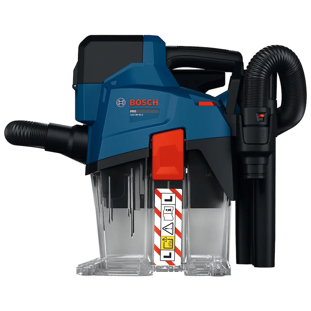 ASPIRADOR DE PO A BATERIA 18V GAS 18V-6 LS SEM BATERIA E CARREGADOR BOSCH