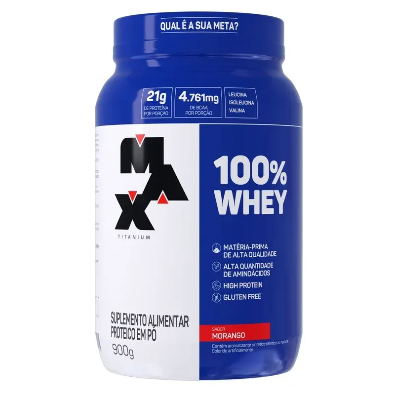 Whey Protein 100% Max Titanium 900g