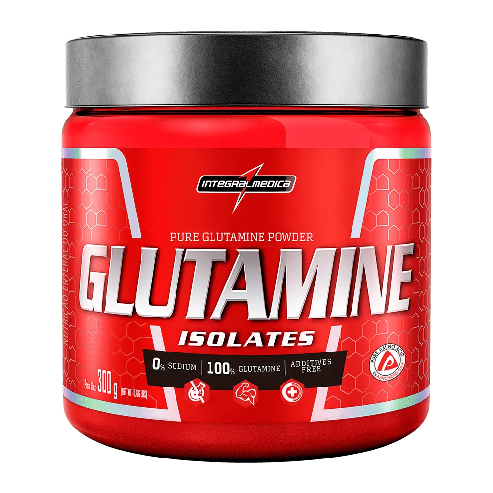 Glutamine Isolates Pote 300g - Integralmédica