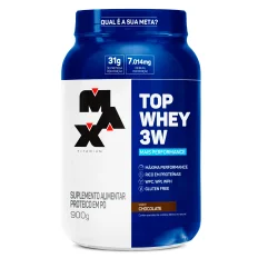 Top Whey 3W Pote 900g - Linha Mais Performance - Max Titanium