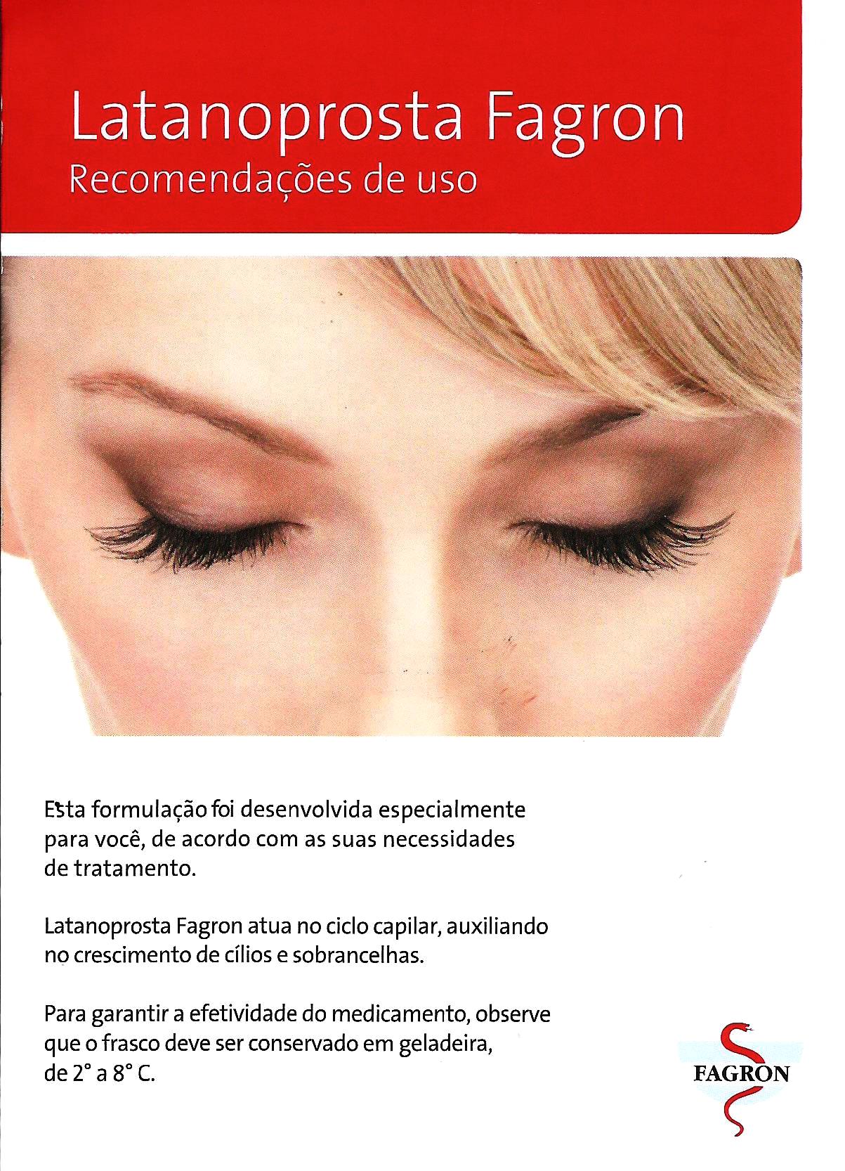 Gel Creme de Latanoprosta 0,005% para Cílios e Sobrancelhas - Aplicador 5g - Fagron