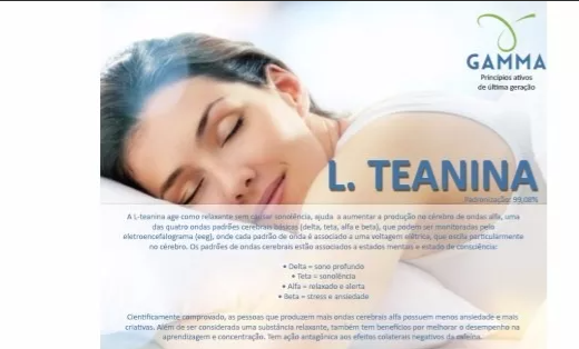 L Teanina Pura Em Pó 