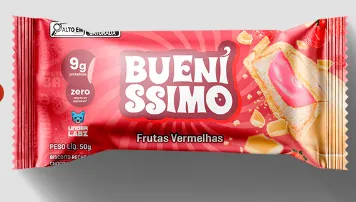 Barra de proteína Baked Bar Bueníssimo - Display com 12uni - Under Labz