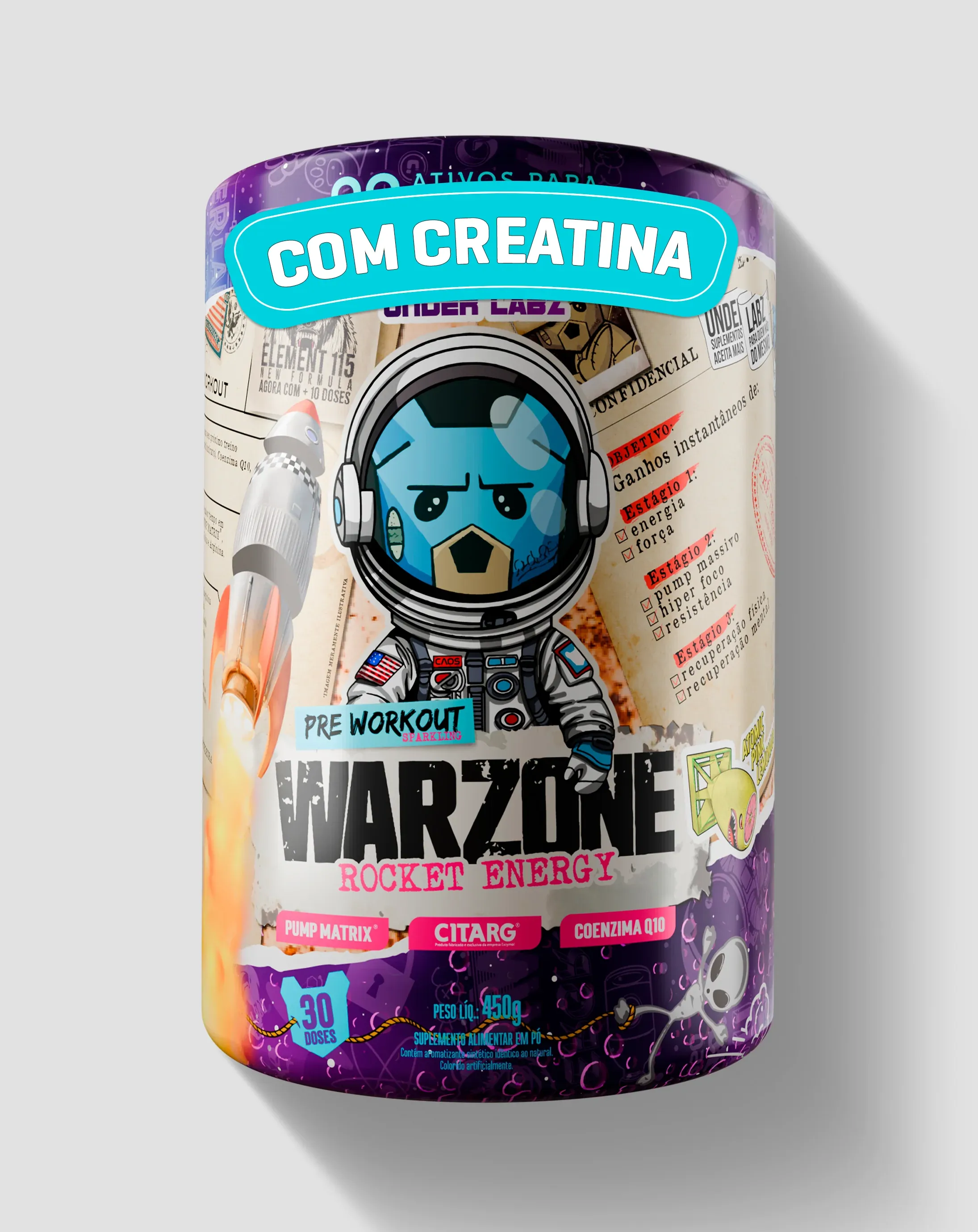 Warzone Energy 450g - Under Labz - Atomic Pink Lemonade 