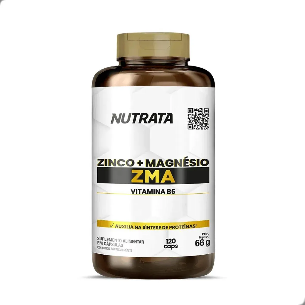Zinco + Magnésio + Vitamina B6 ZMA Nutrata Pote 120 Cápsulas