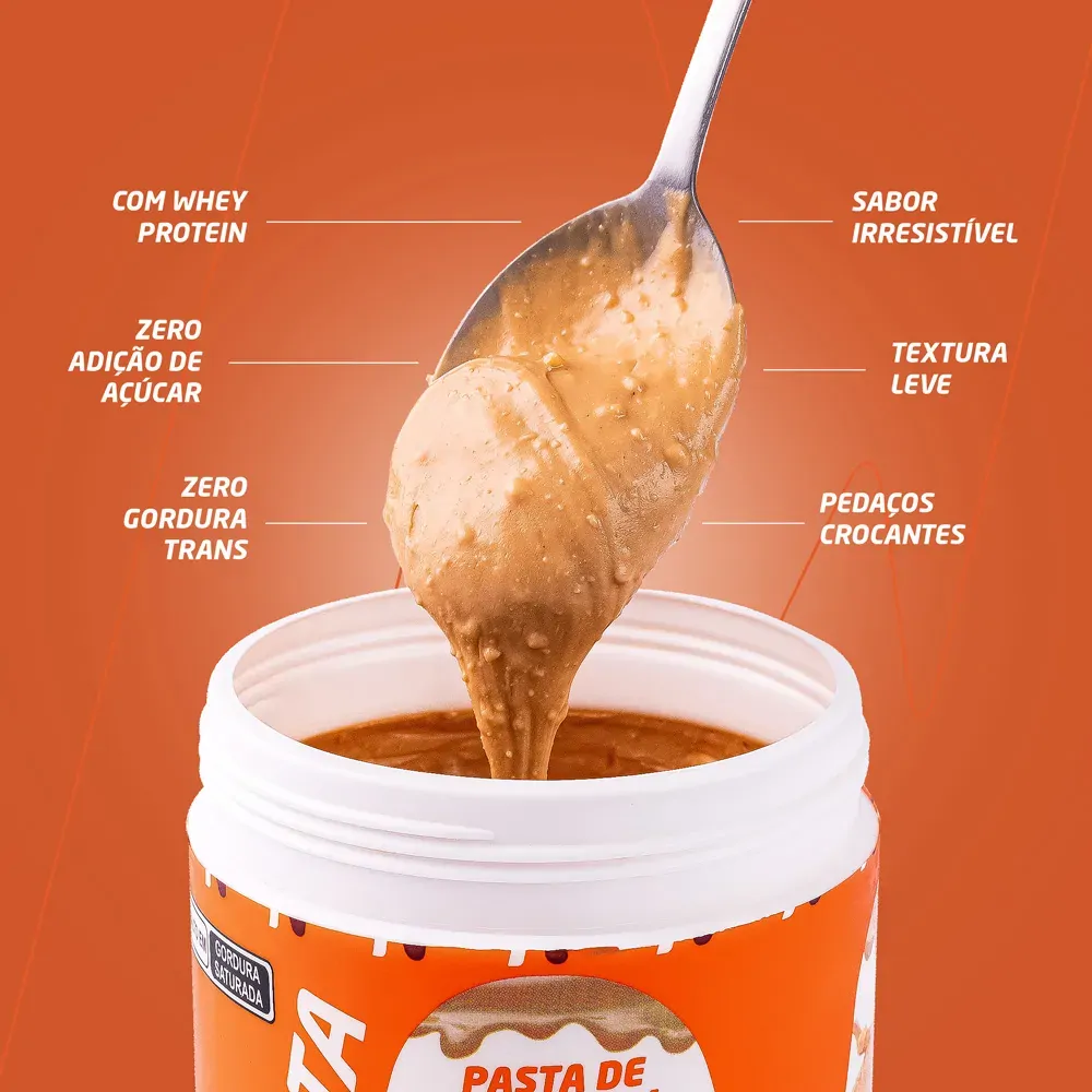 Pasta De Amendoim Com Whey Protein 600g - Nutrata ( Validade 30.08.2026 )